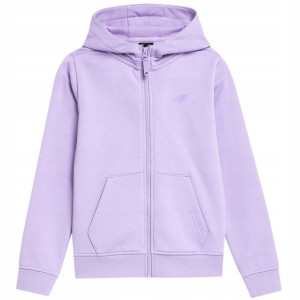 Bluza dla dziewczynki 4F jasny fiolet 134cm
