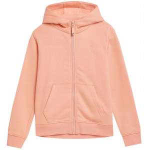 Bluza dla dziewczynki 4F pudrowy koral 65S 122cm