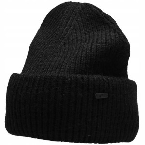 Czapka damska 4F głęboka czerń H4Z22 CAD005 20S M