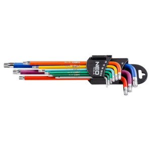 Torx Klucze T10-50, Zestaw 9 Szt., Kolorowe