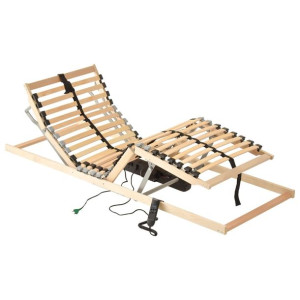 Elektryczny stelaż do łóżka z 28 listwami, 7 stref, 90 x 200 cm