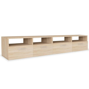 Szafki pod TV, 2 szt., płyta wiórowa, 95x35x36 cm, dębowe