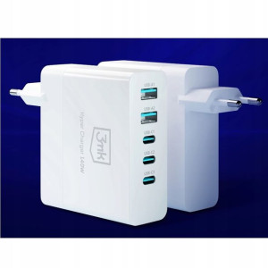 Sieciowa ładowarka 3mk GaN 140W 3x USB-C 2x USB 5A