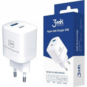 Ładowarka sieciowa USB-C, USB-A, QC 3.0 PD 33W 3mk