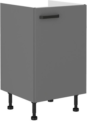 Szafka kuchenna pod zlew 50 cm szara NESSA 50D ZL 1F