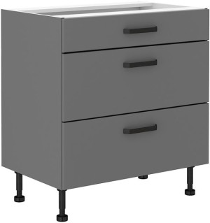 Szafka kuchenna z szufladami 80 cm dolna NESSA 80D 3S BB