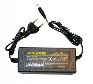 Nowy zasilacz impulsowy DC 12V 5A 60W 5.5/2.5