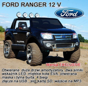 Ford Ranger Licencja, Miękkie Koła Eva Full Opcja 12v