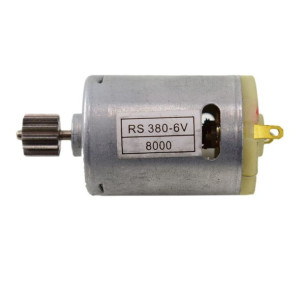 Silnik 6V  RS380, 8000 RPM do pojazdów - 12 zębów