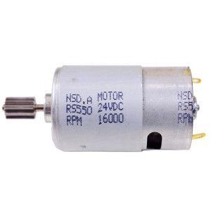 Silnik  24V  45 W, 16000 RPM, 10 zębów- duży do pojazdów