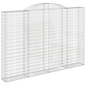 Łukowaty kosz gabionowy 300x30x200/220 cm, galwanizowane żelazo