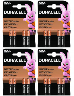 Bateria alkaliczna DURACELL AAA 16 SZTUK (R3) LR03 R03 MN 2400 MICRO AM4