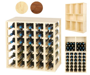 Modułowy stojak na wino RW-6 – Naturalne Drewno 36 butelek
