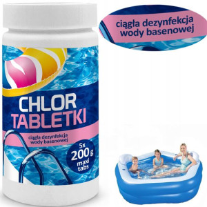 CHEMIA BASENOWA do BASENU CHLOR LONG tabs 20g 1kg