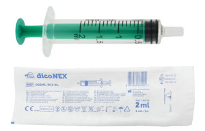 dicoNEX Strzykawka 3-częściowa luer 2ml - 1 szt.