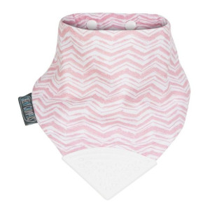 Muślinowy śliniaczek z gryzaczkiem Rosy Days Muslin
