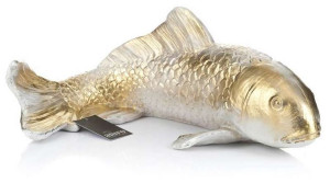 Karp Koi złoty - figura dekoracyjna_Aluro
