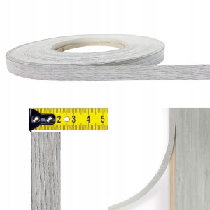 Obrzeże Meblowe Samoprzylepne Dąb Szary Na Regał Biurko Meble 21mm x 10m