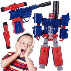 Robot Transformujący W Pistolet Świecąca Latarka