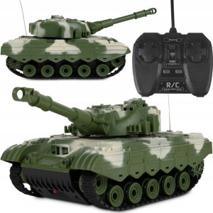 Czołg Zdalnie Sterowany 4 Kanałowy Tiger Wojskowy