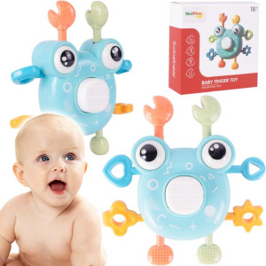 Grzechotka Zabawka Sensoryczna Montessori Krab