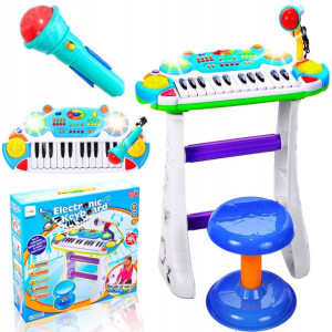 Pianino Keyboard 24 Klawiszy Organy Xxl Taboret
