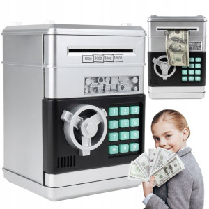 Skarbonka Sejf Banknoty Monety Otwierany Na Pin