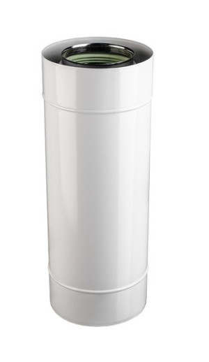 Rura koncentryczna biała fi 60/100 330 mm 0,6mm