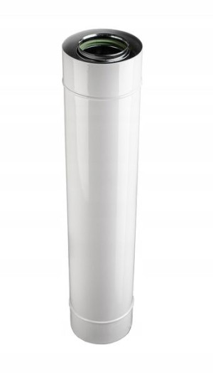 Rura koncentryczna biała fi 80/125 500 mm 0,6mm