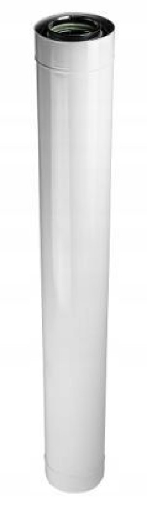 Rura koncentryczna biała fi 80/125 1000 mm 0,6mm