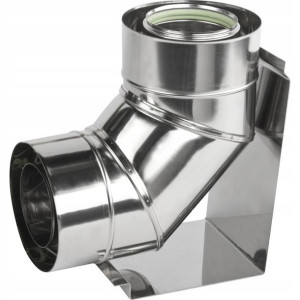 Kolano dwuścienne wkład Turbo kwas fi 100/150 90st