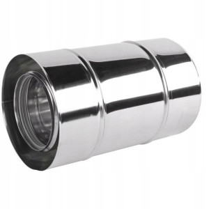 Rura dwuścienna kwas komin fi 60/100 250 mm 0,6mm