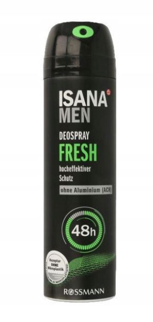 ISANA Men FRESH Antyperspirant Męski Spray 150ml