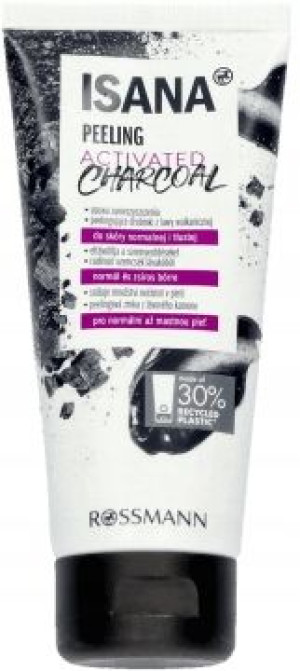 ISANA peeling do twarzy z aktywnym węglem 100ml