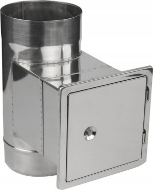 Wyczystka żaroodporna drzwiczki 14x14 fi 140 1,0mm
