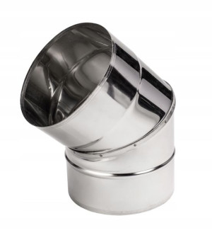 Kolano żaroodporne wkład komin fi 220 1,0mm 45 st