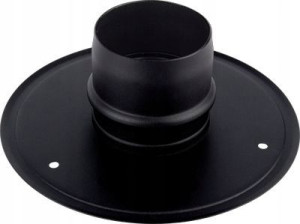 Rozeta czarna fi 80 mm stal pellet piec kocioł Co