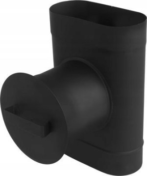 Wyczystka czarna zaślepka owal komin 120/220 2mm
