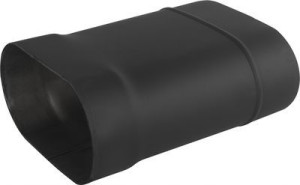 Rura czarna owal dymowa komin żar 120/240 25cm