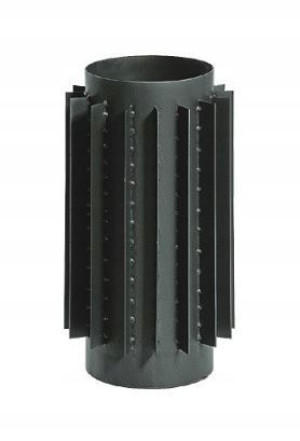Rura czarna dymowa radiator żebrowana komin 150 mm