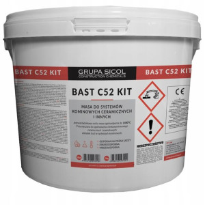Klej kit masa komin wkład ceramiczny Bast kwas 3KG