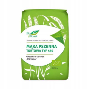 Mąka pszenna tortowa Typ 480 EKO 1kg Bio Planet