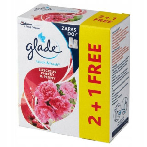Glade Zapas One Touch Wiśnia Piwonia 3szt