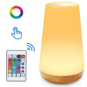 Lampka Nocna Led Wielokolorowa Pilot Usb Dotykowa