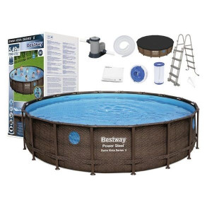 Basen Stelażowy Bestway 56725 488x122cm 11w1 POMPA POKRYWA DRABINKA
