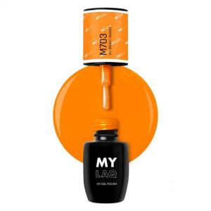 MYLAQ Lakier hybrydowy MY BRIGHT ORANGE M703 5ml