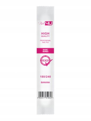 Pilnik do paznokci Nail4u 180/240 BANAN - 1 sztuka