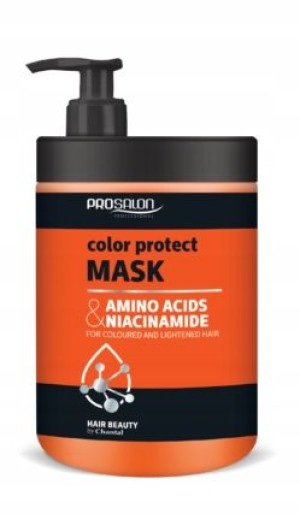 PROSALON Maska do włosów farbowanych Niacynamid 1L