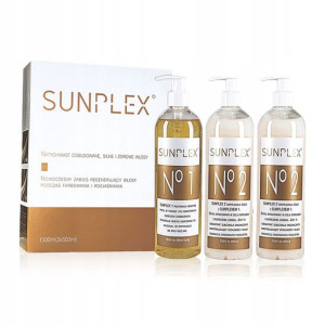 Sunplex Kuracja Regenerująca Włosów Plex 3x500ml