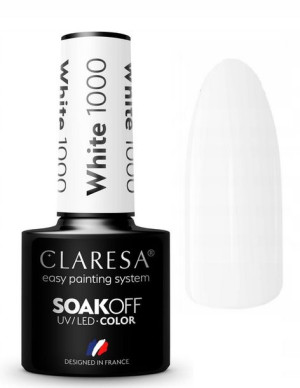 Claresa Lakier Hybrydowy WHITE 1000 BIAŁY 5ml